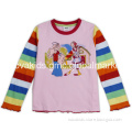 Ready made cute kid cothes long sleeve girls t shirt